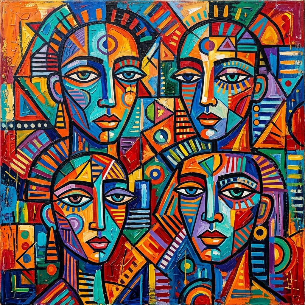 Abstract faces